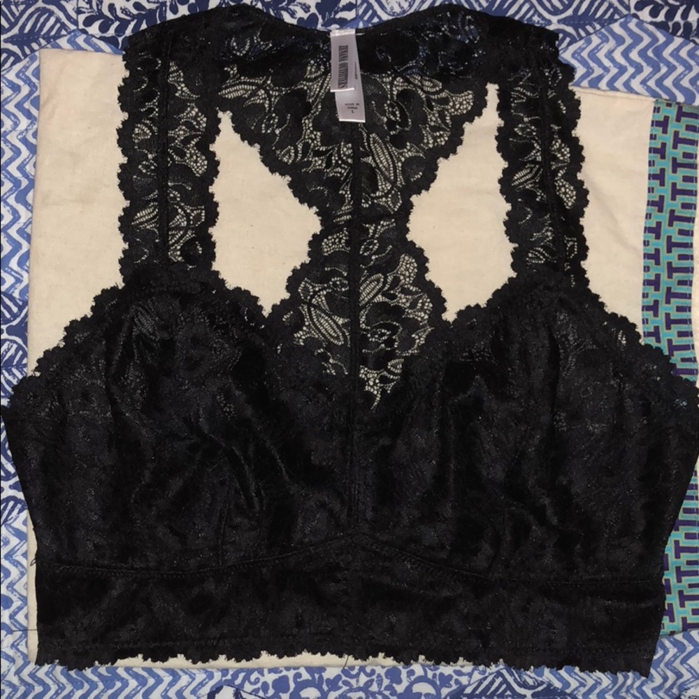 Black Lace TStrap Bralette